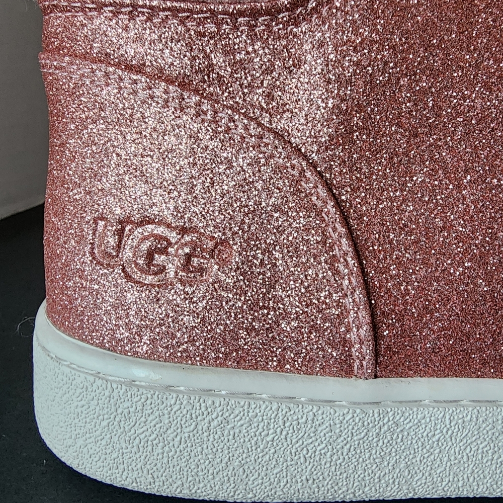 ✨️NIB✨️ Ugg Olive Pink Glitter High Top Shoes, Womens Size 11 - Picture 4 of 12
